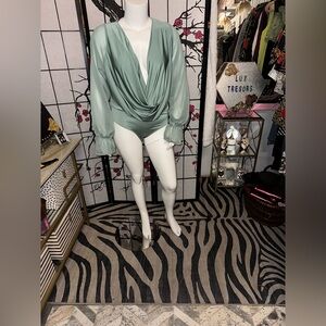 NWT Seafoam green bodysuit